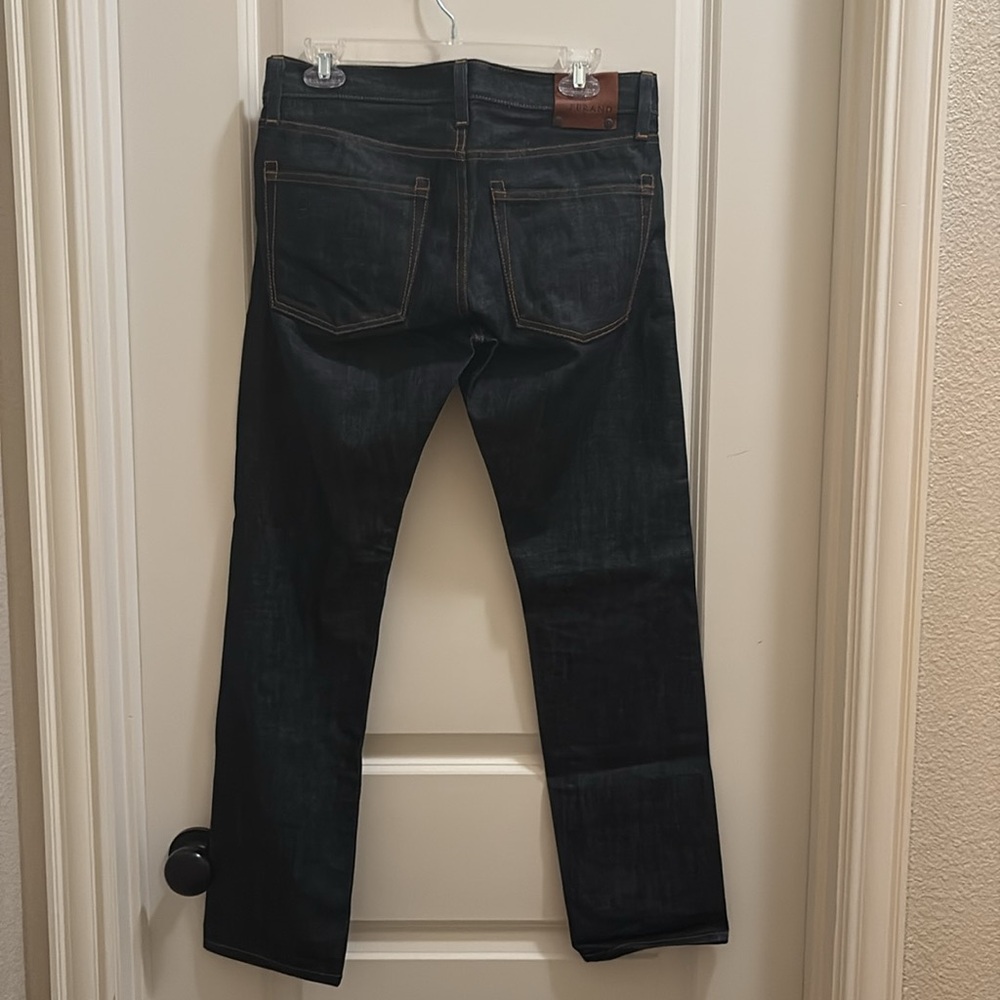 J Brand Mens Tyler Perfect Slim Selvedge Jeans 30 Blue Dark Washed Pocket Denim - Picture 3 of 7